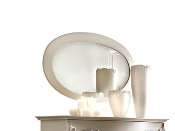 SOGNI D'AMORE - Oval framed wall-mounted wooden mirror by Barnini Oseo - view 2